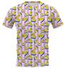 Cartoon yellow duck T-shirt 3D printing T-shirt men's and women's T-shirt short-sleeved street trend crew neck top Asian size