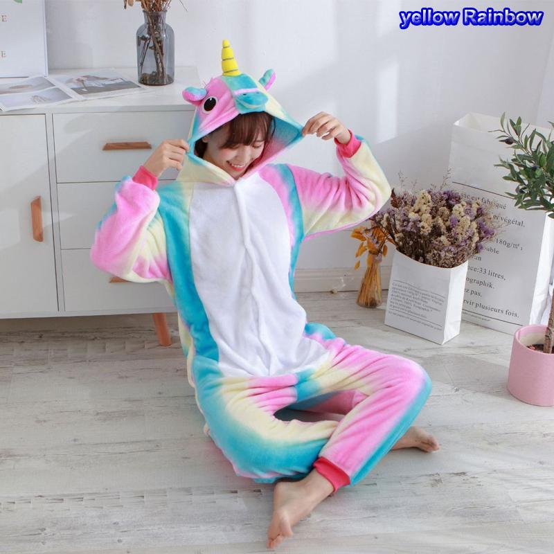 Мужчины Женщины Кигуруми Onesie Пижамы Унисекс Животное Косплей Олень Сова Волк Единорог Акула Костюм Пижамы Комбинезон Для Хэллоуина Вечеринка С обувью