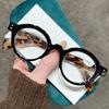 Men Women Fashion Ultralight Reading Glasses Unisex Trendy New Round Frame Far Sight Eyeglasses Vintage Colorful Presbyopia +4.0