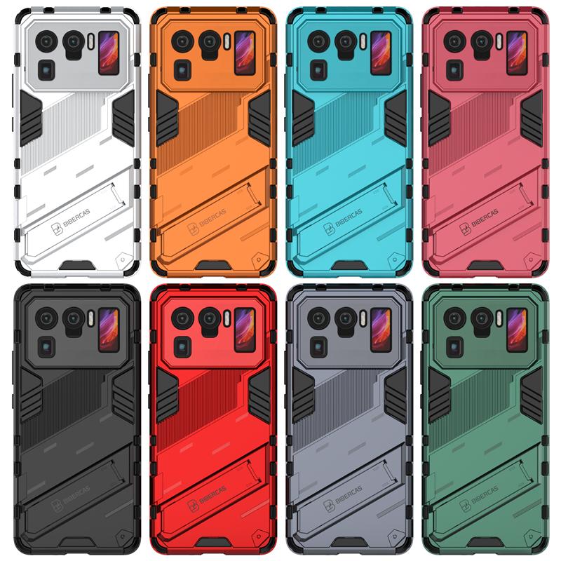 For Xiaomi Mi 11 Ultra Case Cover Shockproof TPU Bumper Bracket KickStand Holder Armor Phone Cover For Xiaomi Mi 11 Ultra Case