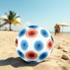 1PC Blue Bloom Abstract Circular Soccer Ball Size 5 Football Machine Sewn Indoor/Outdoor Universal Football A118