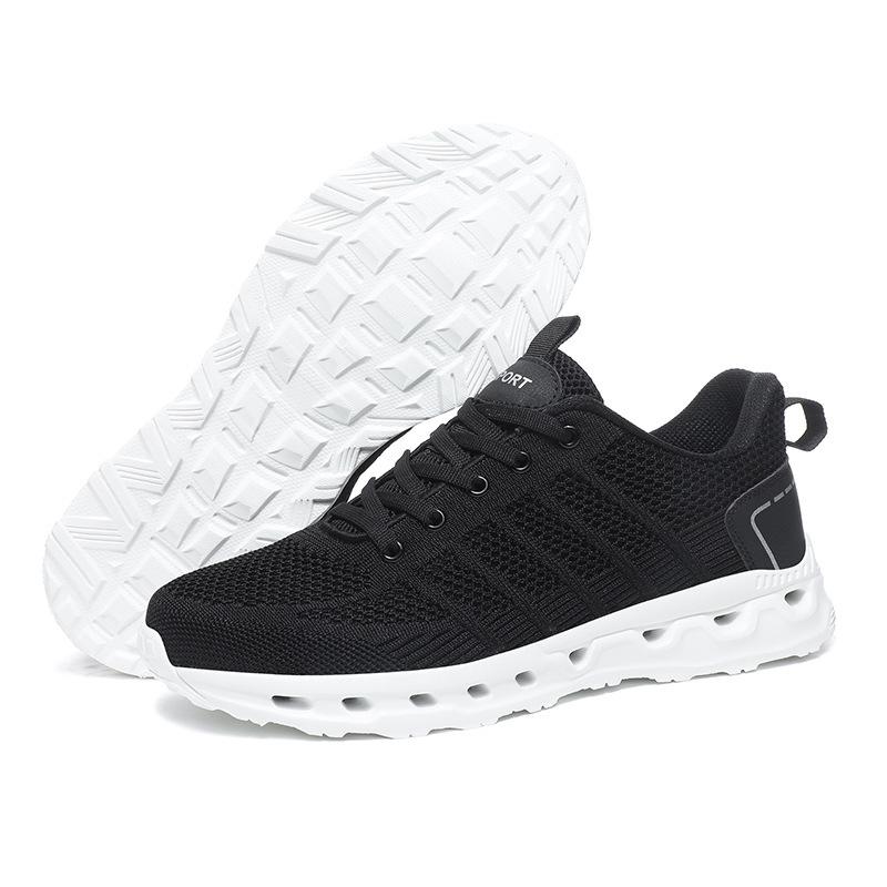 Lightweight Large Size Casual Fashion Men's Shoes Cross-border 9-8 Fly-woven Mesh Sports Shoes Men's Outdoor Running Summer