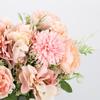 2 связки пион, роза, гортензия, искусственный букет, шелковый цветок для украшения дома, свадебный ручной цветок