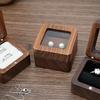 Wooden Ring Gift Box Portable Wedding Engagement Proposal Ring Storage Case Multifunction Bracelet Necklace Stud Earring Jewelry Display Holder