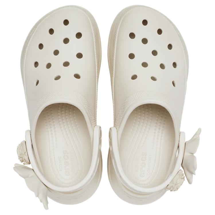 Crocs Ретро Цветочный Букет Простые Удобные Клоги Женские клоги Бежевые 214482-2MC