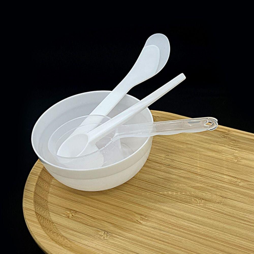 4Pcs/Set DIY Face Mask Mixing Bowl Set Plastic Facial Mask Spatula Tool Homemade   Skin Care Tool