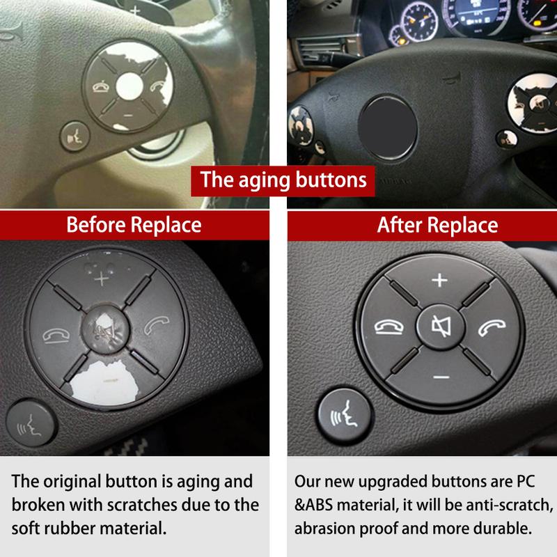 Car Interior Accessory Steering Wheel Control Switch Buttons Replacement For Mercedes Benz 204 C Class GLK X204 E Class W212