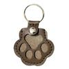 Pet Hair Storage Keychain Faux Leather Paw Shape Fillable Pendant Keychain with Keyring Pet Memorial Keychain Keepsake Gift for Dog Cat Lovers