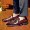 Модная удобная обувь для ходьбы для мужчин Свадебная повседневная обувь Стильные мужские лоферы из ПУ Новые балетки Заостренный носок Слипоны Туфли-мокасины