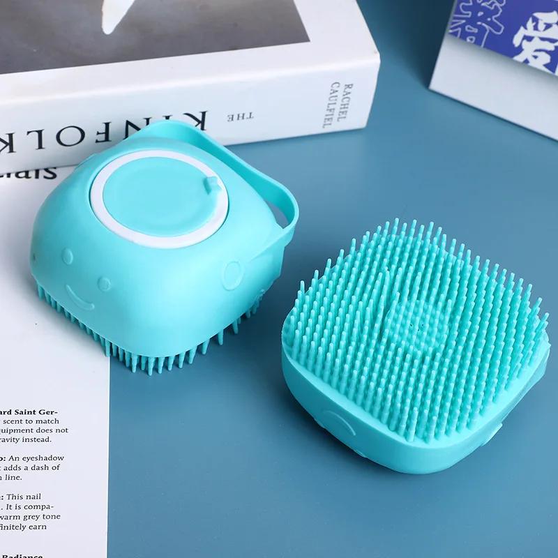 Pet Dog Bath Grooming Brush For Dogs Pets Dogs Accessories Soft Silicone Massager Cleaning Tool Comb Cats Supplies Products Home