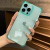 Ударопрочный прозрачный мягкий чехол для телефона iPhone 16 Pro 15 14 Plus 13 12 11 защитный силиконовый чехол-бампер цвета конфеты