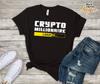 Крипто Футболка, Крипто Миллионер Загрузка, Смешная Одежда Bitcoin, Eth, Dogecoin, Футболка Будущее Криптовалют