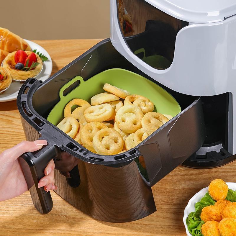 Домашние кухонные принадлежности Пищевая фритюрница Силиконовая сковорода Духовка для выпечки Противень для выпечки Жареная курица Корзина Коврик Аксессуары для фритюрницы Коврик для фритюрницы Противень для пиццы