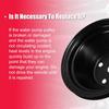 Water Pump Pulley for Chevy SBC Small Block 262 265 267 283 302 305 307 327 350 400 LWP Single-Groove Long Water Pump Pulley 1 Groove Durable 1 Pc