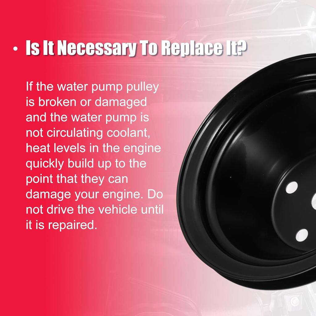 Water Pump Pulley for Chevy SBC Small Block 262 265 267 283 302 305 307 327 350 400 LWP Single-Groove Long Water Pump Pulley 1 Groove Durable 1 Pc