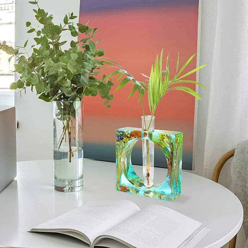 WCIC новая кристальная форма для рукоделия из эпоксидной смолы, украшение дома, силиконовая форма, ручной инструмент, современная ваза, гидропоника, ветка цветов