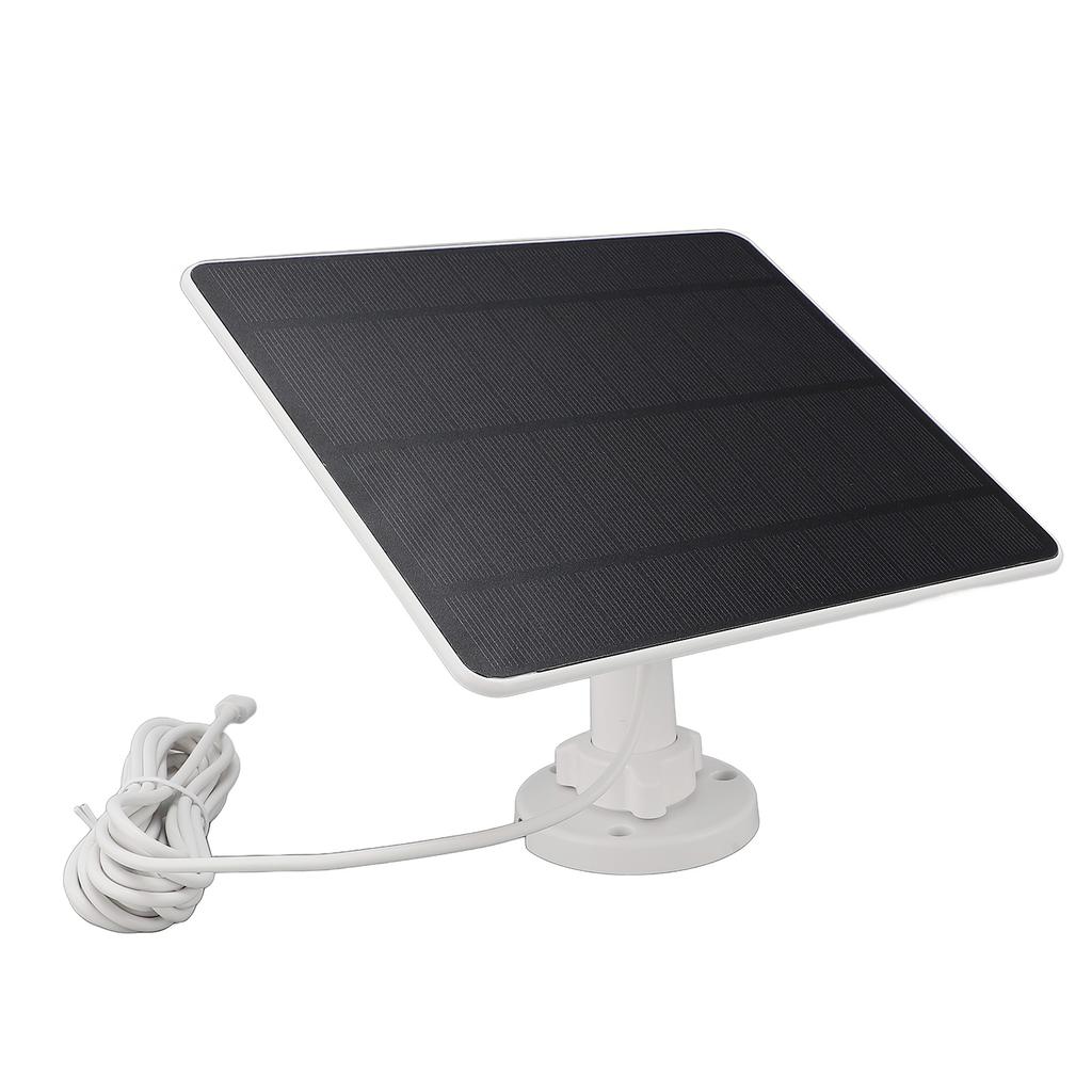 12W Solar Panel for Security Camera Monocrystalline Silicon Outdoor Solar Panel Charger for Doorbell
