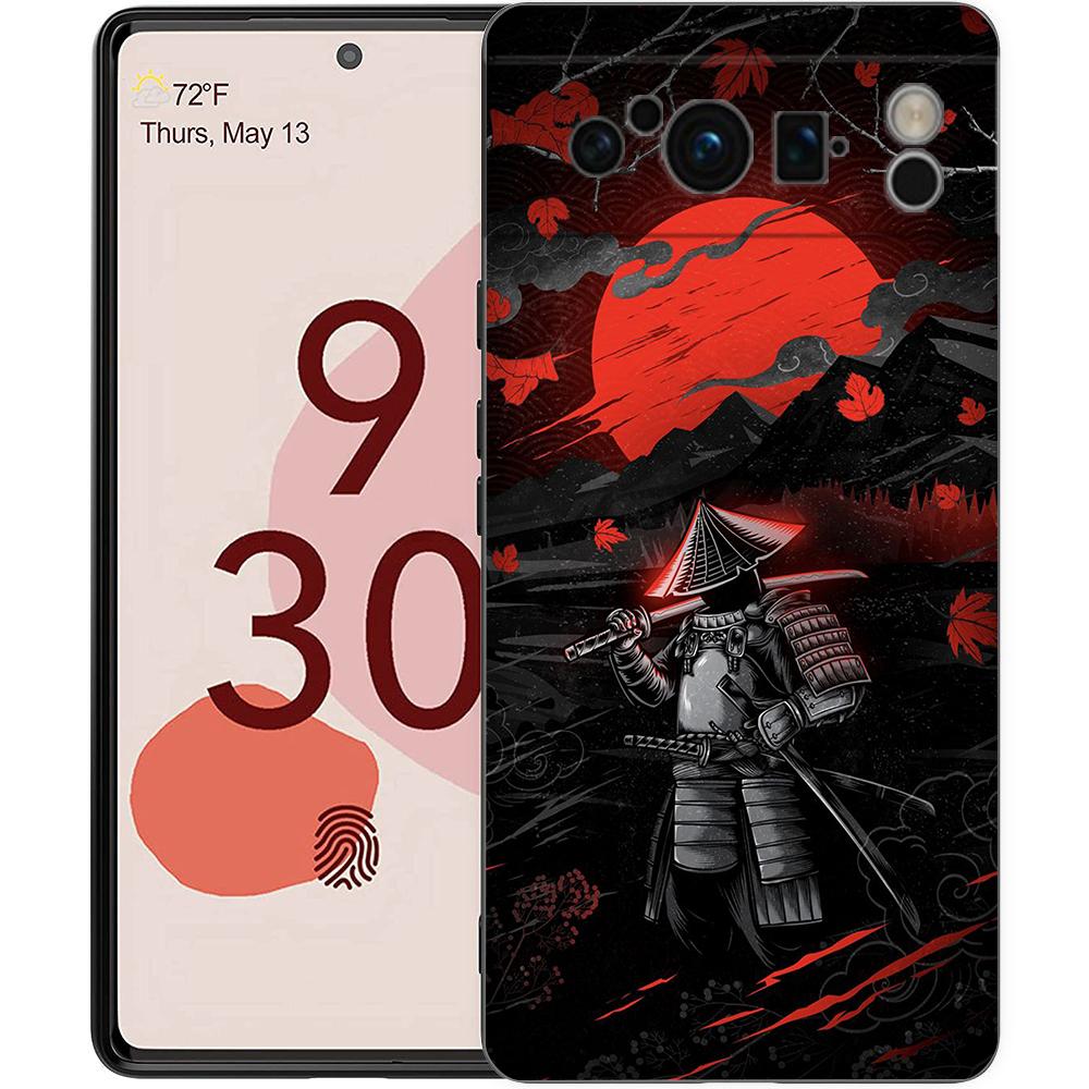 Японский Самурайский Искусство Чехол для Телефона Для Google Pixel 9 8 9A 8A 7 7A 6 Pro XL 6A 5G Черный Мягкий Задник Роскошный ТПУ Чехол