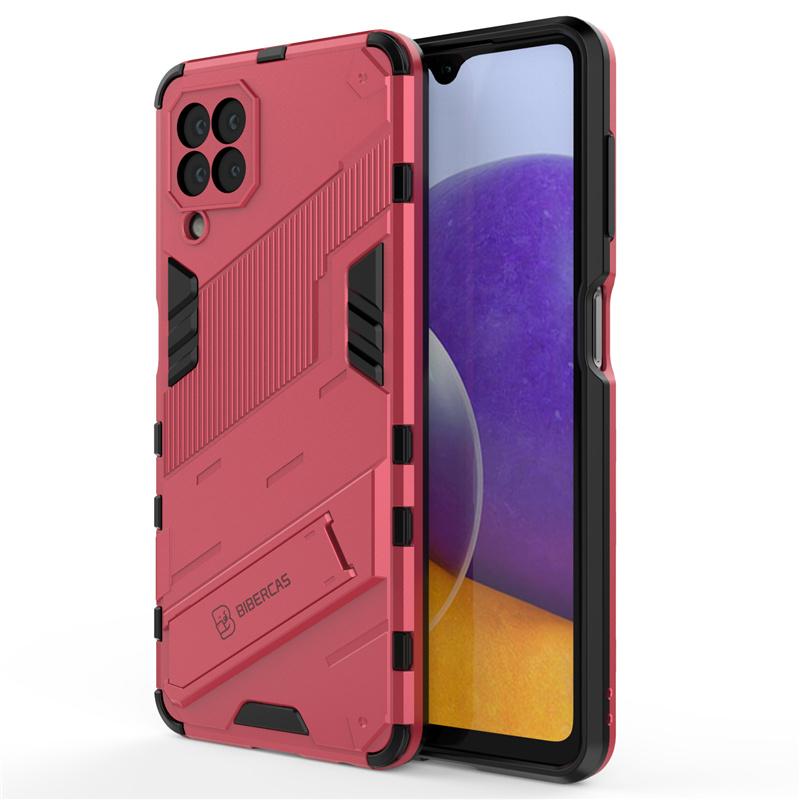 Чехол для Samsung Galaxy M22 Чехол для Samsung M22 Capas Противоударный Kickstander Stander Полный держатель Чехол для Samsung M22 Fundas
