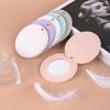 360 Degree Rotation Round Beauty Mirror Round Folding Pocket Mirror Leather Rotating Mirror  Gift