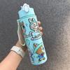 Cute Children's Straw Cup High Value Student with Rope Water Cup