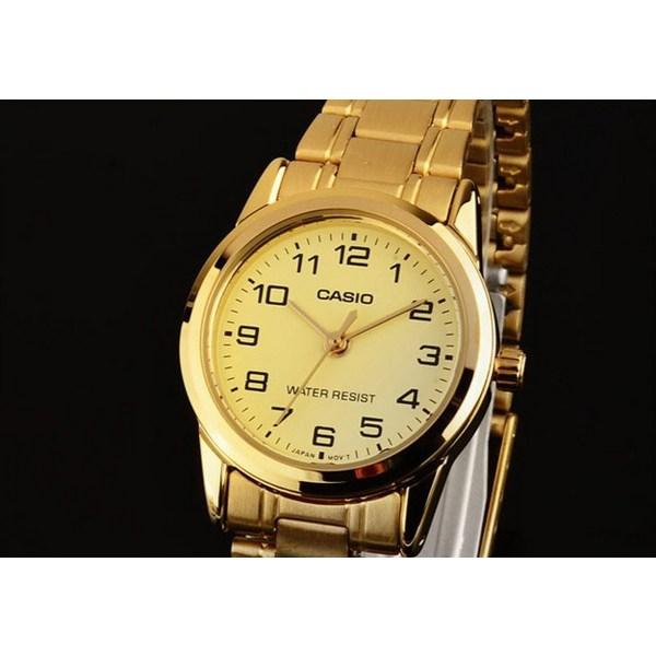 Casio Женские часы с металлическим ремешком LTP-V001G-9B