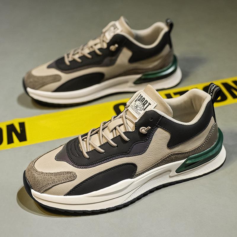 Мужская обувь Обувь Форреста Гампа Папины модные туфли 2024 новая зимняя кожаная поверхность молодежный тренд повседневный универсальный стиль спортивная обувь