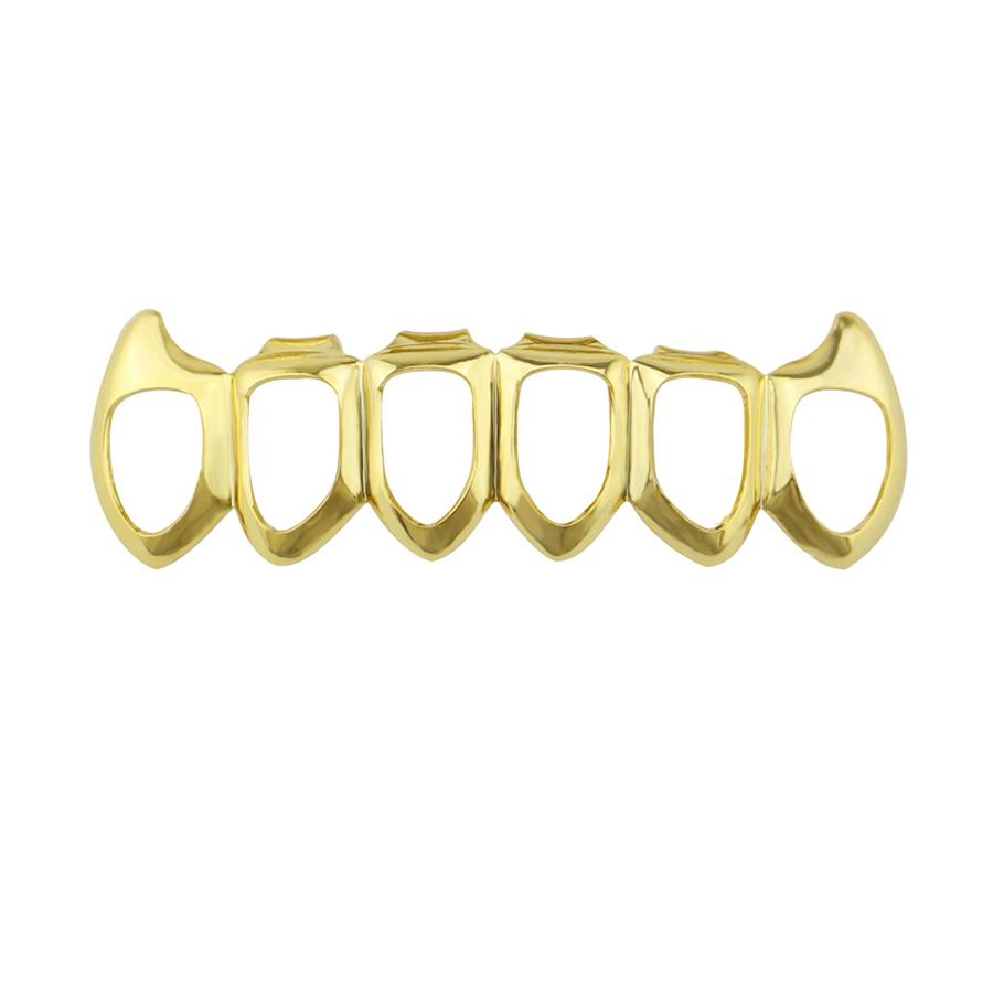 1 Set Hip Hop Teeth Top and Bottom Mouth Teeth Grills Fashion Removable Braces