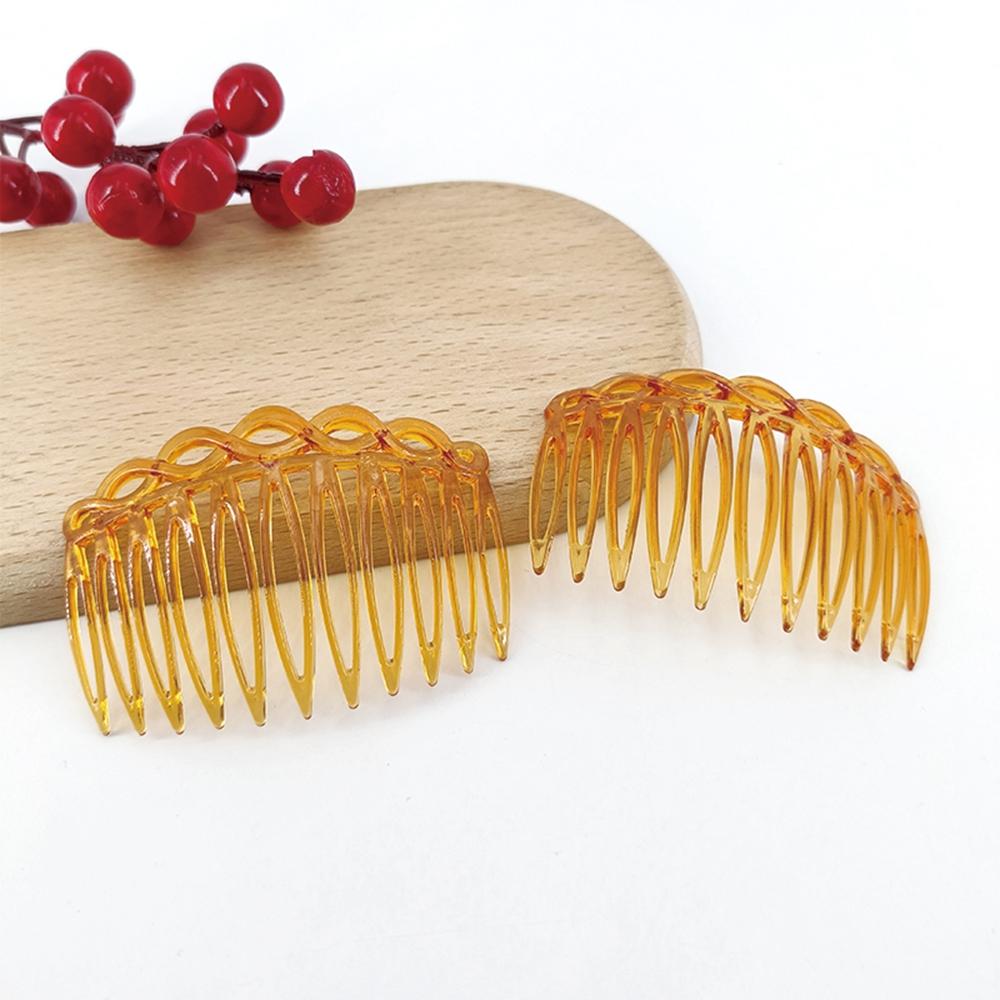 2 шт. Французская гребень для волос с 11 зубьями - Простой и стильный аксессуар для волос для женщин и девушек