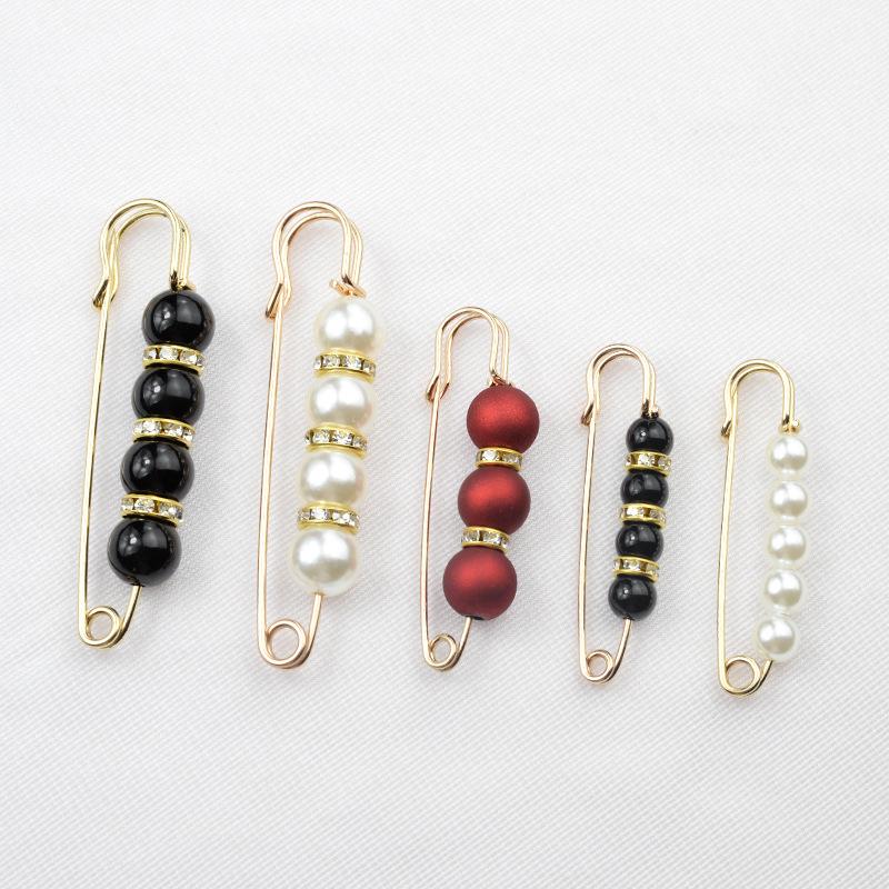 Булавка на талию с жемчужной летней брошью, пряжка для джинсов Anti-Exposure