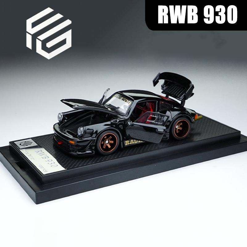 FG 1:64 RWB 930 Четырехдверное Открытие Сплав Автомобиль Статический Литье под Давлением Коллекция Транспортных Средств Модель Автомобиля Игрушка