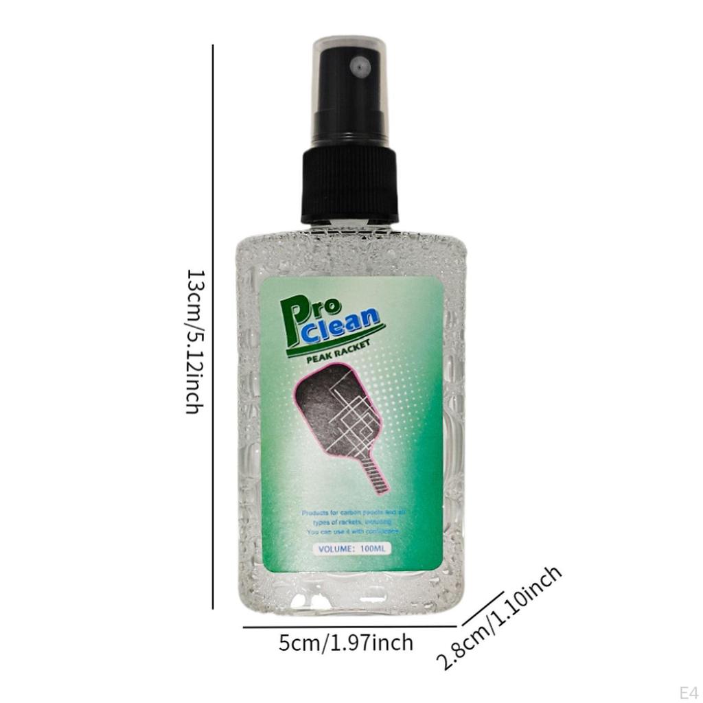 100 мл очиститель поверхности ракетки Pickleball устраняет остатки грязи портативный