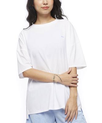 Женская футболка BILLABONG Eclipse с логотипом, свободного кроя, с коротким рукавом, белая