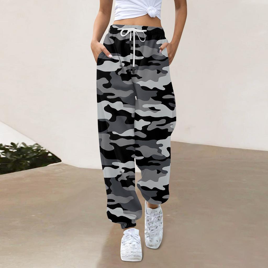 Women's Casual Fashion Sweatpants  Print Casual Pants