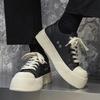 Fashion Black Casual Men's Shoes Minimalist and Comfortable Style Outdoor Street Trendy Youth Hot Selling Classic Board Shoes New