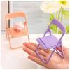 1 Pcs Creative Folding Chair Universal Desktop Phone Holder Stand Mini Foldable Stool Desk Decor Gift Accessories