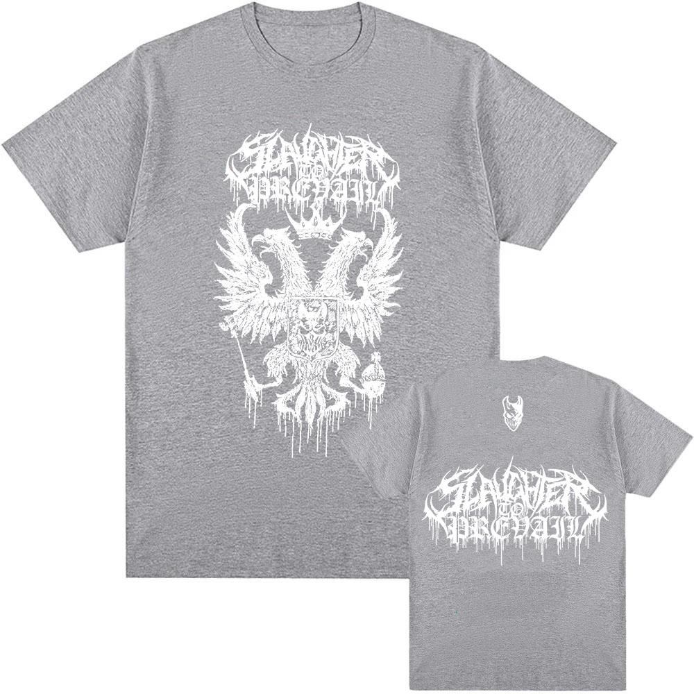 Футболки с логотипом Death Eagle SLAUGHTER TO PREVAIL Футболка рок-группы Heavy Mental HipHop Унисекс Уличная одежда Хлопковые футболки с коротким рукавом
