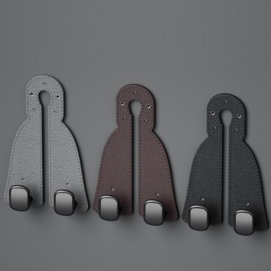 1/2 шт. автомобильный крючок для подголовника для хранения на спинке сиденья автомобиля из искусственной кожи