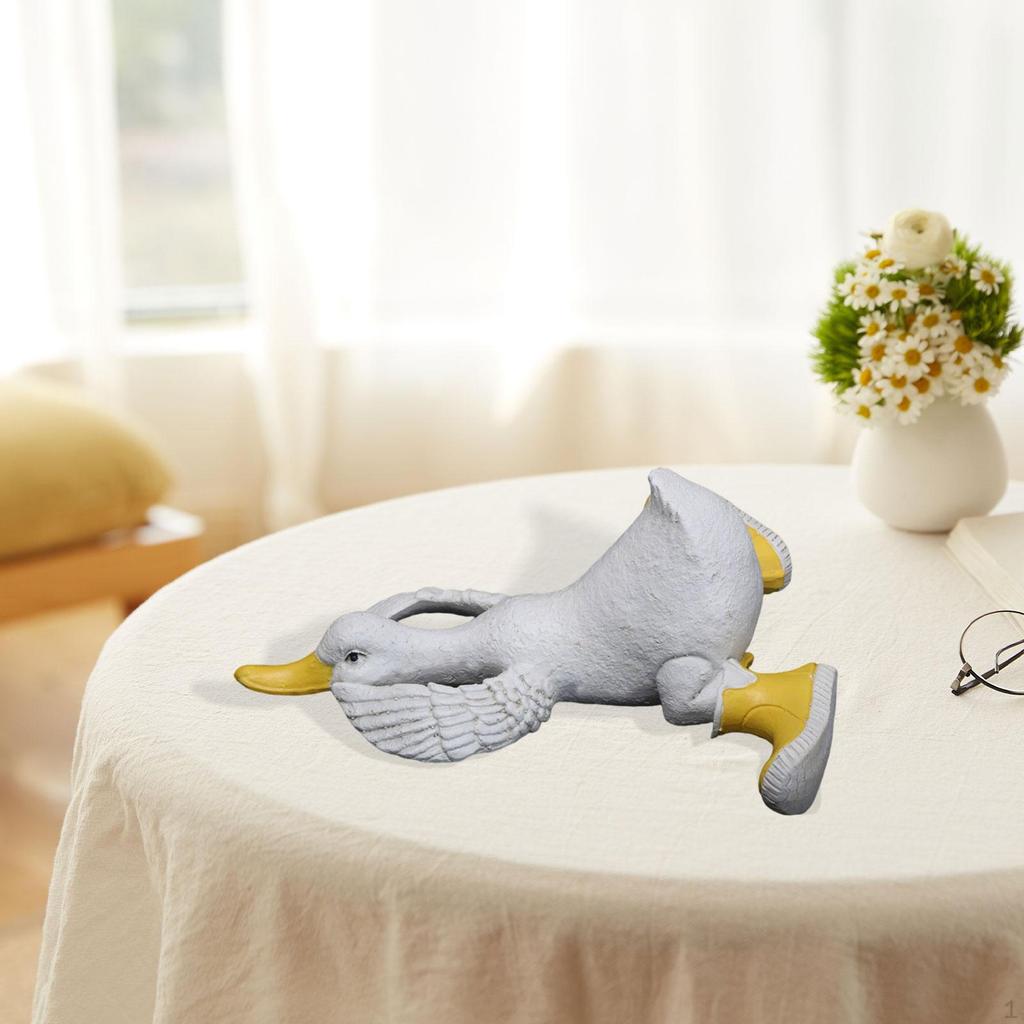 Animal Sculpture Duck Statue Figurine Ornament for Bedroom Birthday Living Room
