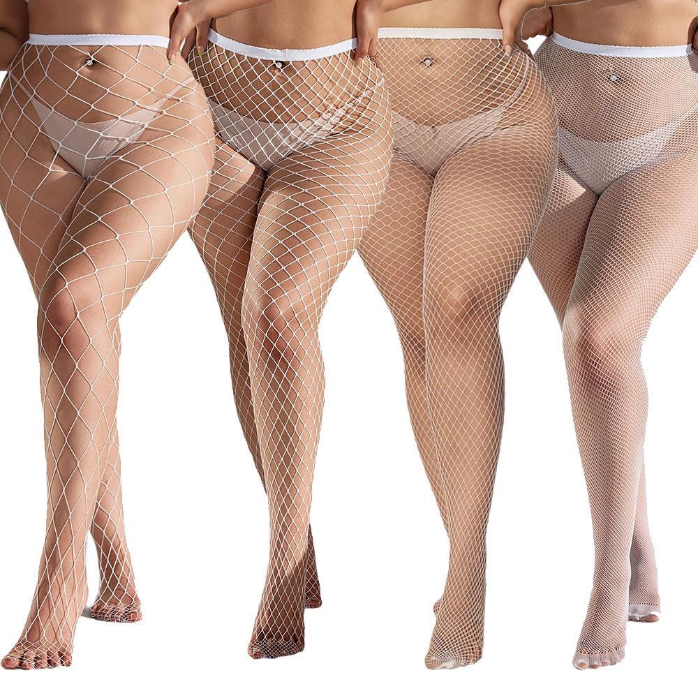 Plus Size Sexy Tights for Women White Tights Woman Luxury Woman Tights Fishnet Large Size Women's Tights Sexy Gothic Mesh Stockings