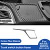 For Kia K5 Optima 2011-2015 Automatic Center Console Cup Holder Panel Black Carbon Fiber Interior Accessories Decor Not US