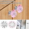 10 Pcs Diamond Shape Design Crystal Glass Door Knobs Cupboard Drawer Pull Kitchen Cabinet Door Wardrobe Handles Hardware