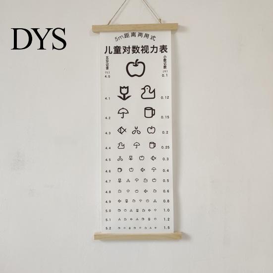 Eye Chart Multipurpose Waterproof Standardized Clear Printing Accurate Reading Vision Exam Test Thicken Adults Kids Wall Visual Acuity Canvas Painting
