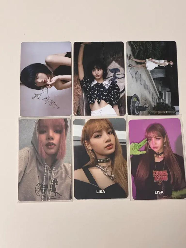 BLACKPINK Lisa photo card (6 cards) Used