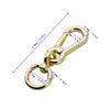 FUSSED 2-Piece Key Chain, Car, Motorcycle, Carabiner, Hook, Keyring, Men's, Convenient, Spring Closure, Detachable Keychain, gold