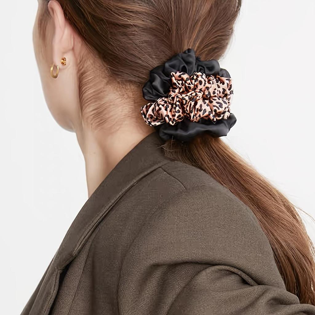 2 шт. 100% натуральный шелк однотонные резинки для волос высокого качества резинки для волос 22Momme женские большие повязки для волос аксессуары для волос маленькие+большие