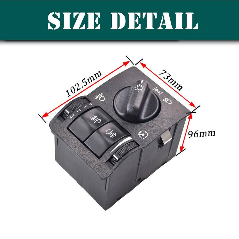 90437440 Auto Parts HeadLamp Fog Lamp Light Switch For Vauxhall/Opel Vectra B 1995-2003 Zafira A 1999-2005 Astra G 1999-2008