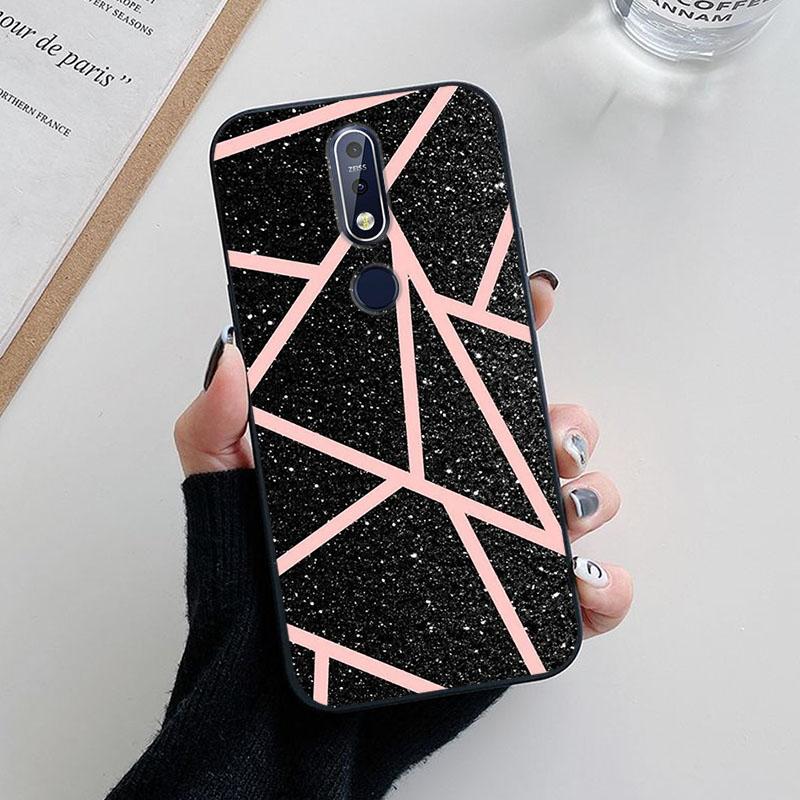 Для Nokia 5.1 Plus Чехол Модный Мягкий Силиконовый Задний Чехол для Nokia 3.1 7.1 Чехол для Телефона etui Fundas Милый Чехол