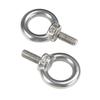 HFS (R) Stainless Steel Eye Bolts, Fixed/Hanging Hardware, Rust-Resistant, Weather-Resistant, Strong, M5, 10 Pieces