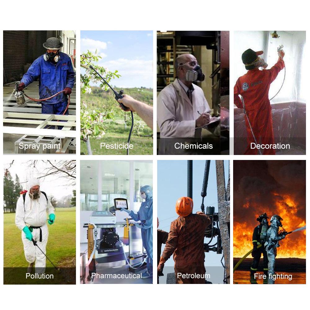 Респиратор для распыления краски на половину лица, противогаз, защитная пылезащитная маска для безопасной работы, фильтр для сварки